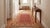 6x9 Coral Hand-Knotted Wool Linked Rosettes Geometric Modern Carpet Rug For Sale - Image 10 of 11