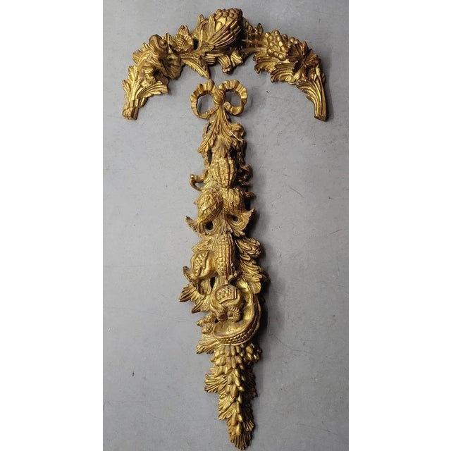 Large 20th C Italian Palladio Giltwood Wall Carvings After Grinling Gibbons For Sale - Image 4 of 12