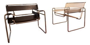 Vintage Bauhaus Wassily Armchairs by Marcel Breuer for Knoll and\.Gavina Int., 1970s, Set of 2