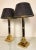 Goldenrod Art Deco Brass and Chrome Bamboo Effect Table Lamps, 1977, Set of 2 For Sale - Image 8 of 13