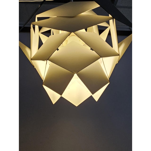 Gray Danish Pendant Lamp Model Symphony by Preben Dahl from Hans Følsgaard Elektro A/S, 1960s For Sale - Image 8 of 14