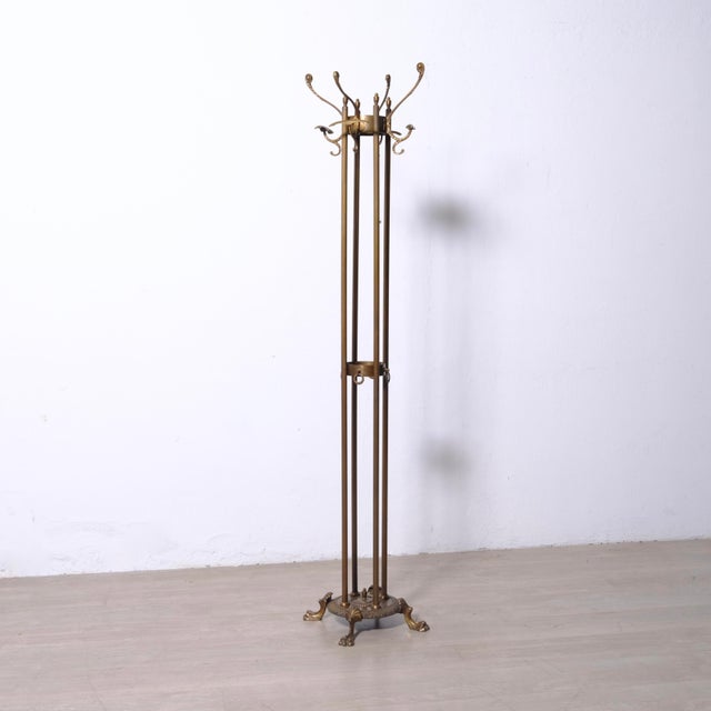 Hollywood Regency Metal Alloy Coat Rack, 1940s For Sale - Image 18 of 18