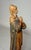 Brown Vintage Italian Wood Hand Carved Religious Madonna Nurnberg Statue Sculpture For Sale - Image 8 of 9