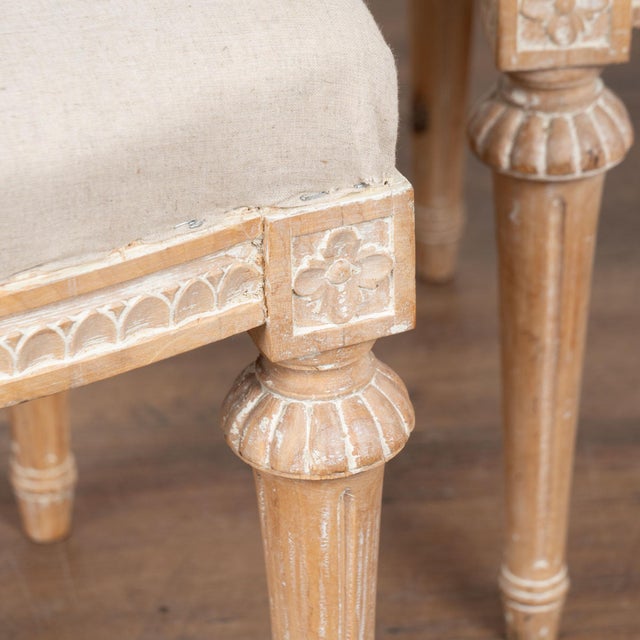White Pair, 19th Century Swedish Gustavian Tabouret Stools For Sale - Image 8 of 11