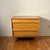 Fabulous Mid-Century Modern 2-drawer birch chest of drawers with full-width, angled wooden drawer lip pulls from...