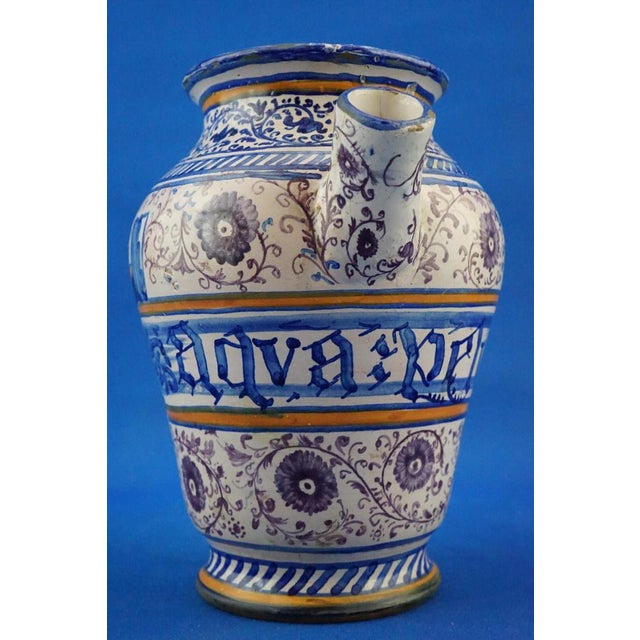 Renaissance Ceramic Pharmacy Jar, Italy, Late 1600s For Sale - Image 3 of 18