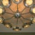 1970s Large Round 10-Armed Chandelier with Glass Lens Diffusors by Oscar Torlasco, Italy, 1970s For Sale - Image 5 of 13