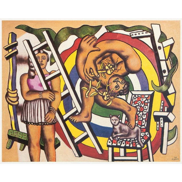 Terra Cotta 1990 After Fernand Leger "The Acrobat and His Partner", Full-Color Parisian Print For Sale - Image 8 of 9