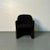 Black Single Mid-Century Modern Style Arm / Lounge Chair, Black Boucle, Organic Form For Sale - Image 8 of 13