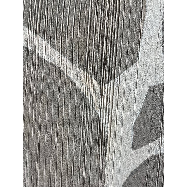 Contemporary 2025 "La Villeggiatura" Abstract Botanical Painting on Canvas by Artist r.k. Red For Sale - Image 3 of 4