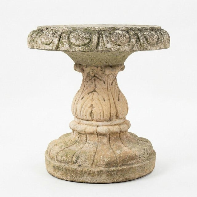 Reconstituted Stone Garden Set, 1970s, Set of 3 For Sale - Image 9 of 18