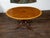 English Mahogany 1840s Oval Top Pedestal Table with Quadripod Base and Casters For Sale - Image 9 of 12