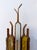 Mid-Century Modern Pair of Hammered Glass Wrought Iron Sconces by Longobard, Italy, 1970s For Sale - Image 3 of 12