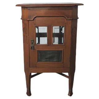 Antique Art Nouveau Display Cabinet For Sale
