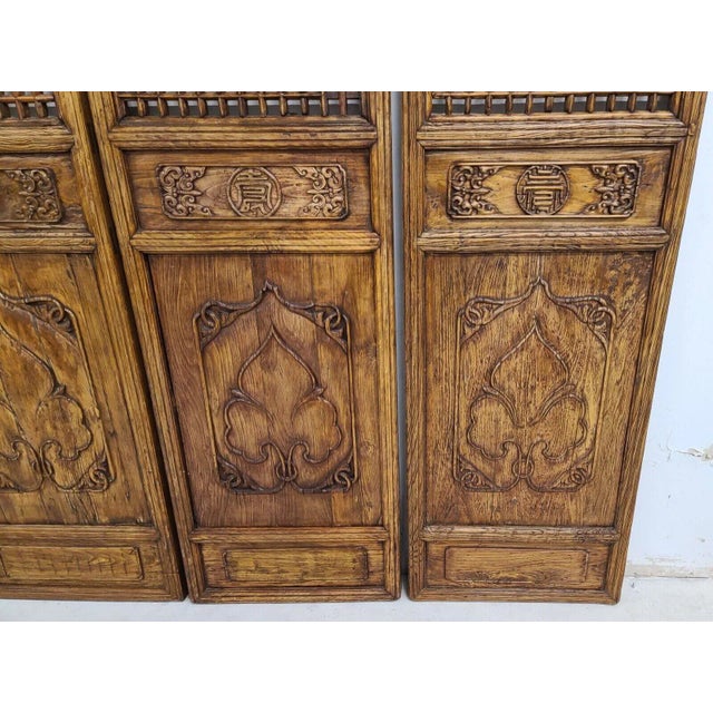 Offering One Of Our Recent Palm Beach Estate Fine Furniture Acquisitions Of A Set of 4 Antique Chinese Temple Doors Panels...