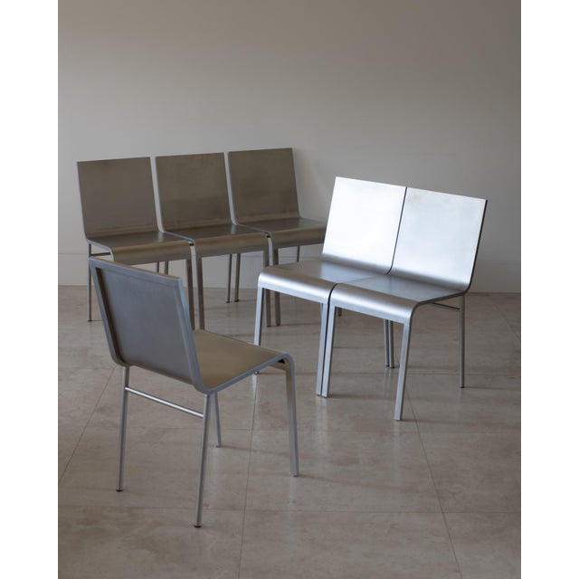 Metal Cn°ii Chairs Attributed to Maarten Van Severen by Lensvelt, the Netherlands 1994 For Sale - Image 7 of 9