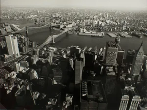 New York and the East River Circa 1975 Silver Gelatin Black & White Photography