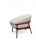 MCM Low Barrel Back Lounge Chair by Fairfield Chair Co. Newly Reupholstered Mid-century modern low back barrel lounge...