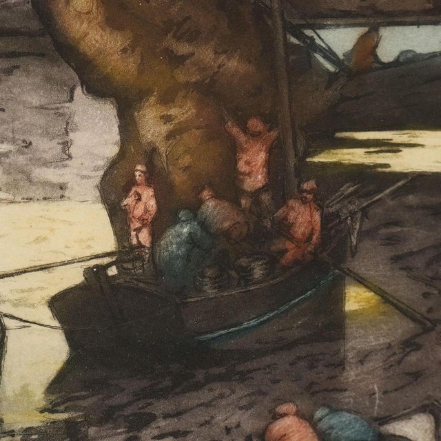 Georges Pierre Guinegault, Compositions, Lithographs, Framed, Set of 2 For Sale - Image 5 of 13