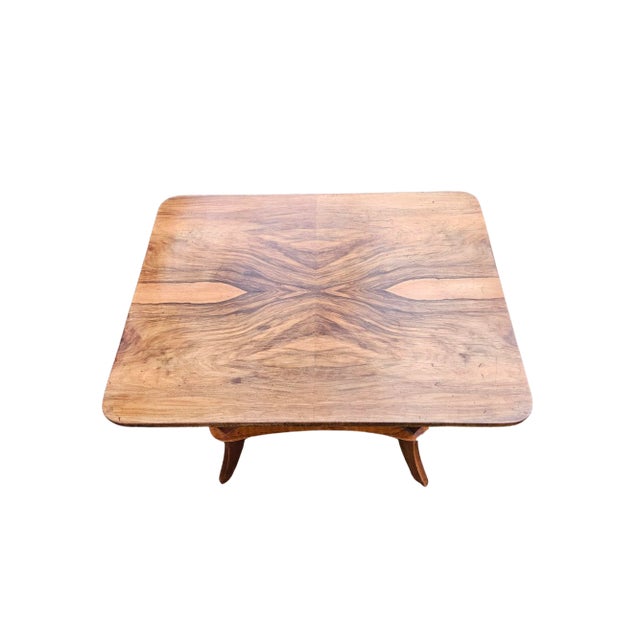 Brown Art Deco Two-Tier Side Table, 1930s For Sale - Image 8 of 9