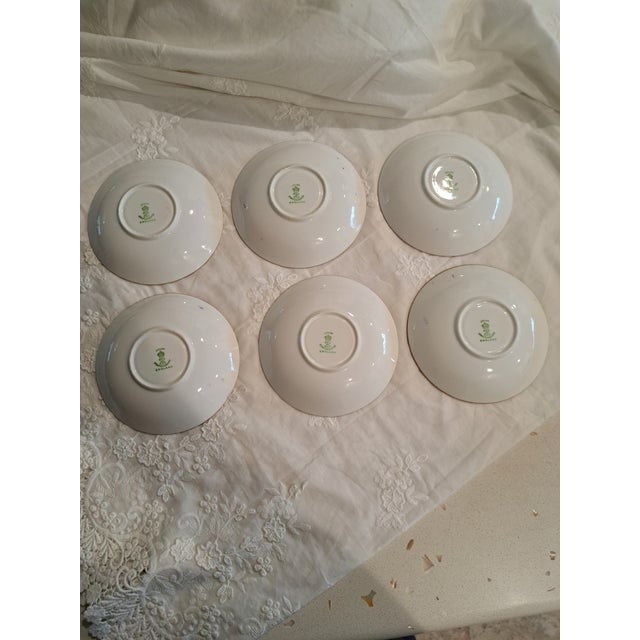 Ceramic Vintage Footed Soup Bowls With Saucers - Set of 12 For Sale - Image 7 of 16