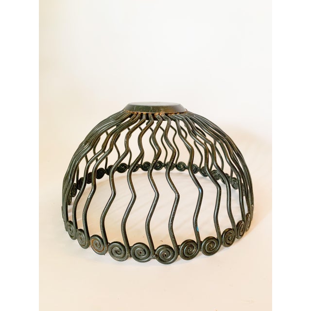 Late 20th Century Post Modern Swirly Iron Large Bowl For Sale - Image 9 of 10