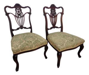 Victorian Nursing Chairs, 1890, Set of 2