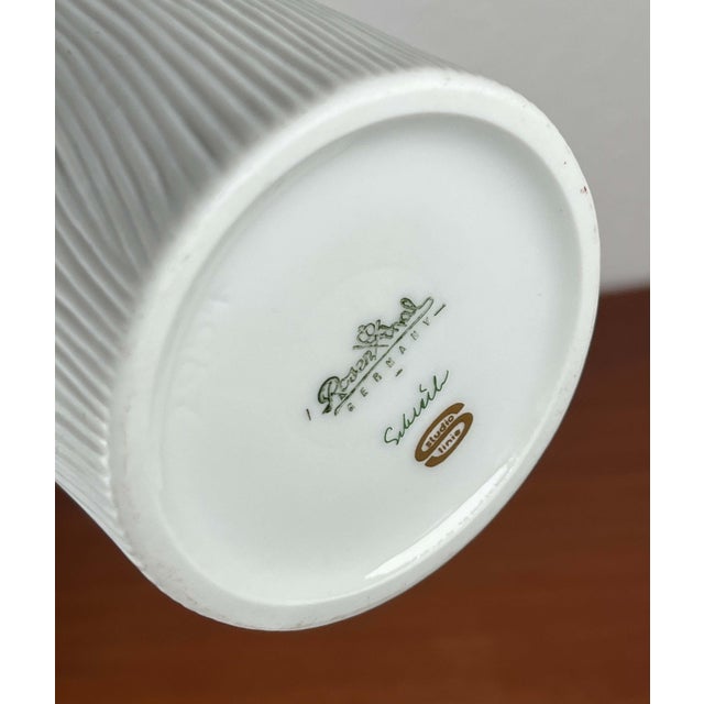 White German Postmodern Porcelain Studio Line Vase by Werner Schreib for Rosenthal, 1980s For Sale - Image 8 of 12