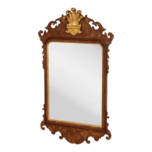 Friedman Brothers Colonial Williamsburg Burlwood Wall Mirror