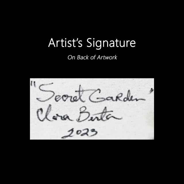 Secret Garden - Framed Original Minimalist Abstract Contemporary Original Artwork by Clara Berta For Sale - Image 10 of 10