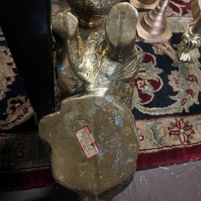 1960’s Brass Pomeranian Dog Statue For Sale - Image 9 of 10