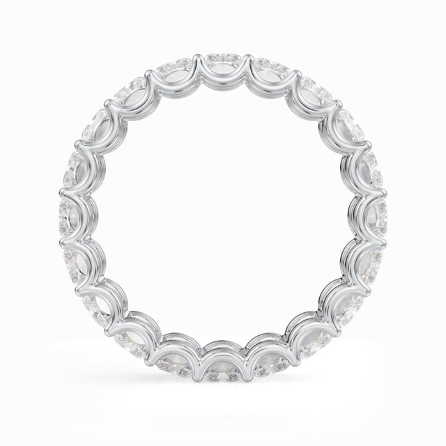 Contemporary Radiant Cut Eternity Band 7.50 Carat, Size 3 For Sale - Image 3 of 4