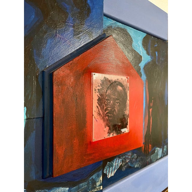 John M Mitchell, Large Painting Photo Collage Martin Luther King African American Civil Rights, 1996 For Sale - Image 18 of 18