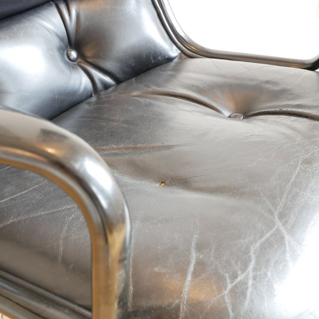 Black Black Chair by Charles Pollock for Knoll Inc / Knoll International For Sale - Image 8 of 12