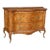1990s Vintage Italian Three Drawer Walnut Shaped Chest/Console For Sale