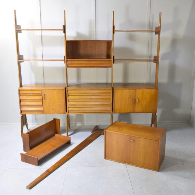 1960s Italian Teak Bookcase, 1960s For Sale - Image 5 of 12