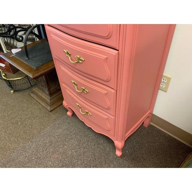 20th Century Drexel Painted Tall Chest For Sale - Image 9 of 10