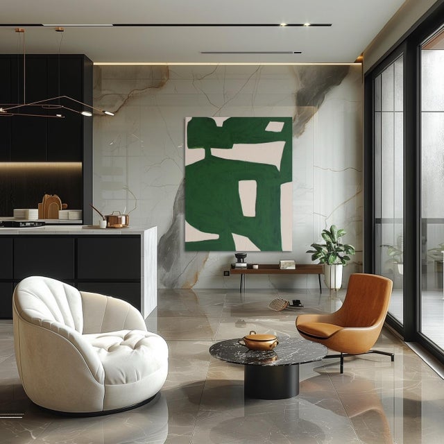 Bodasca, Green Organic 1, 2025, Acrylic on Canvas For Sale - Image 14 of 16