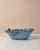 Organic Modern Decorative Bowl by Ank Studios in Textured Blue Ceramic For Sale - Image 4 of 12
