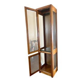 Vintage Wood/Glass Display For Sale
