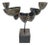 60s Artisan Made Mid Century Brutalist 8 Abstract Petals / 5 Candle Holder Danish Modern Candelabra For Sale