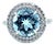 Tiffany & Co. Platinum Soleste Aquamarine & Diamond Ring 3.95ct 7.17g, Size 5 For Sale