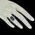 2010s Sapphire Diamond Ring Size 6.25 14k Gold 6.84 TCW Certified For Sale - Image 5 of 13