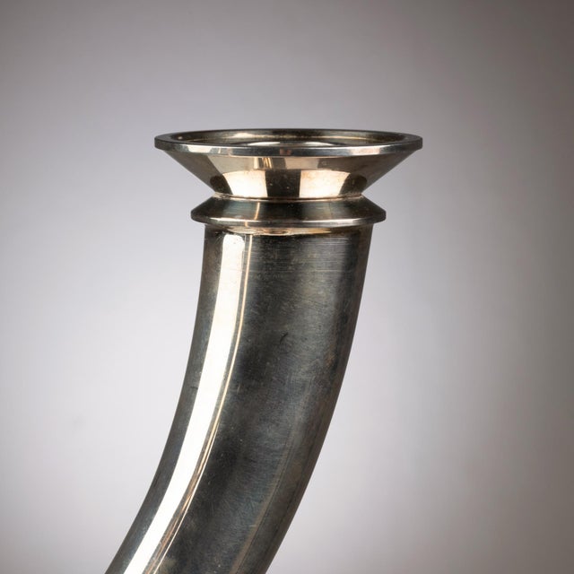 Modern Vintage Candleholders from Christofle, 1920s, Set of 2 For Sale - Image 3 of 6