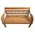 Late 20th Century Vintage Teak Diamond Back Wood Bench For Sale - Image 5 of 5