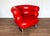 Vintage Red Leather Lounge Chair by Eileen Gray, 1980s For Sale - Image 15 of 18