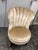 Gold Art Deco Shell Back Side Chair, Vintage For Sale - Image 8 of 11