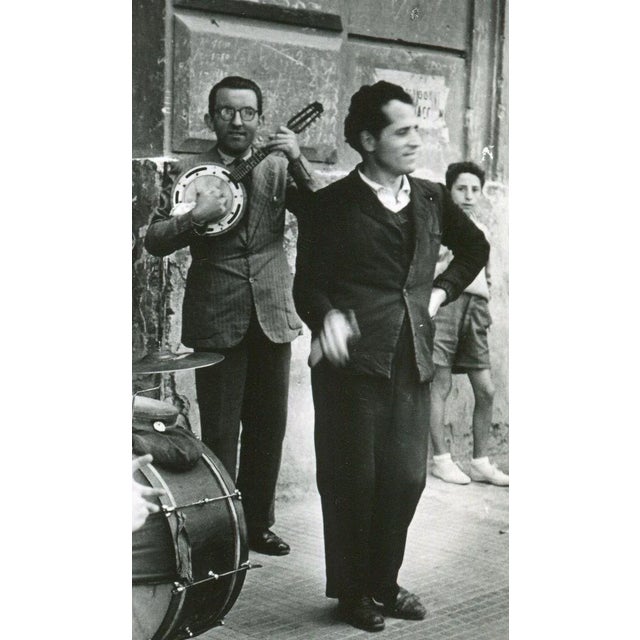 Street Musicians, Naples, 1955 For Sale - Image 3 of 5