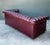 Maroon Vintage Tufted Leather Chesterfield Sofa For Sale - Image 8 of 12