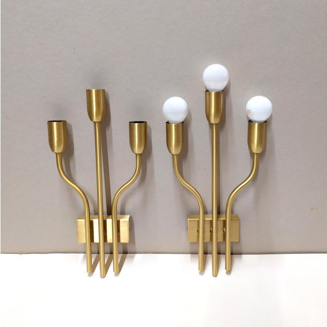 Gaetano Sciolari Wall Lights by Gaetano Sciolari,1970s, Set of 2 For Sale - Image 4 of 8